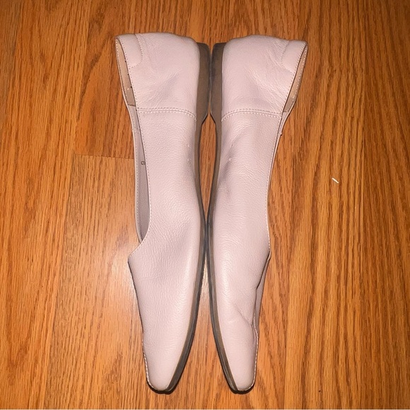 Everlane Blush Pink Leather Tapered Day Glove Ballerina Flats Square Toe Sz 9 - Picture 7 of 8